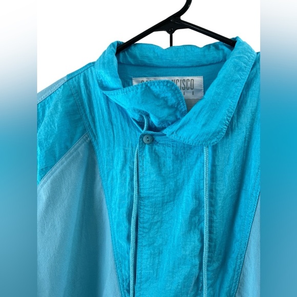 Vintage blue track suit jacket and pant set - Picture 4 of 9